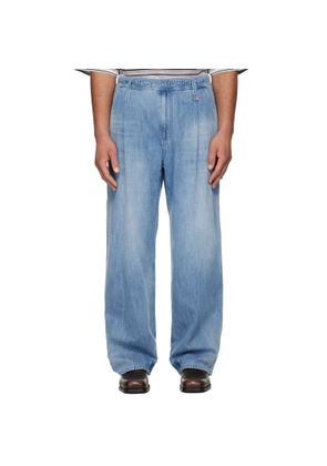 WOOYOUNGMI Blue Lightweight Banding Jeans