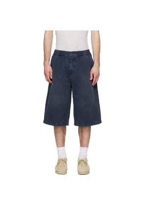 Solid Homme Gray Faded Denim Shorts