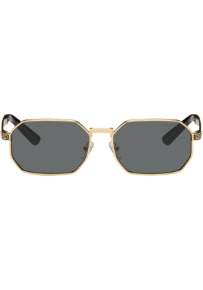 Versace Gold Greca Flow Sunglasses