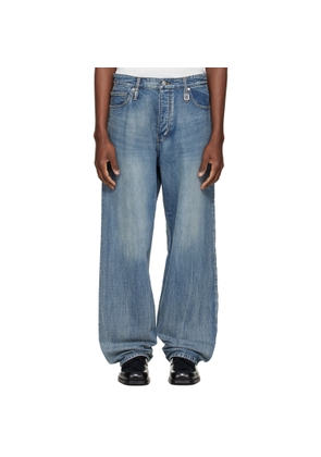 WOOYOUNGMI Blue Semi-Wide Jeans