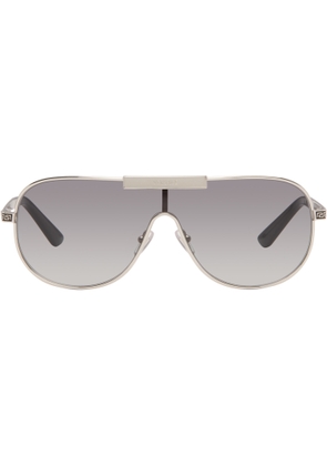 Versace Silver Greca Flow Sunglasses