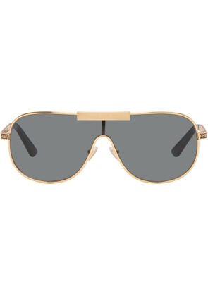 Versace Gold Greca Flow Sunglasses