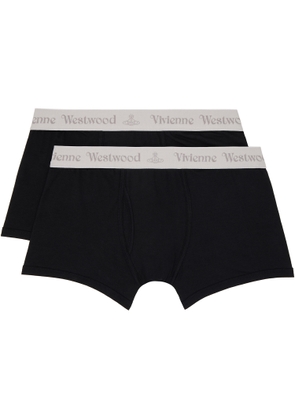 Vivienne Westwood Two-Pack Black Cotton Boxer Briefs