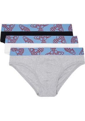 Vivienne Westwood Three-Pack Multicolor Slip Band Briefs