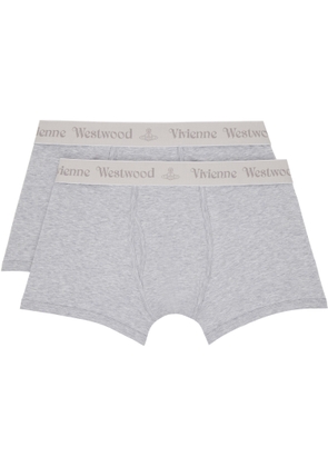 Vivienne Westwood Two-Pack Gray Cotton Boxer Briefs