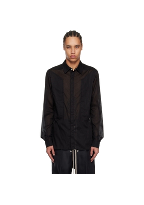 Rick Owens Black Hollywood Fogpocket Shirt