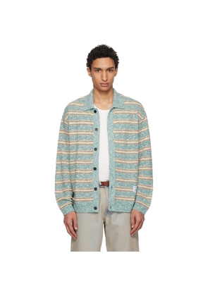 WOOYOUNGMI Blue Striped Cardigan