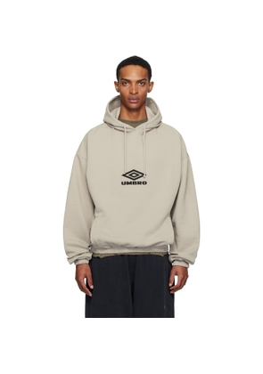 Umbro Taupe OG Logo Mask Hoodie
