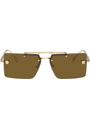 Versace Gold Medusa Sunglasses
