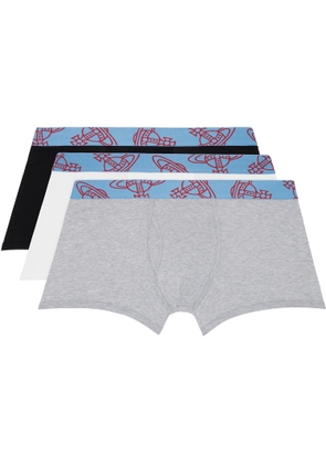 Vivienne Westwood Three-Pack Multicolor Cotton Boxer Briefs