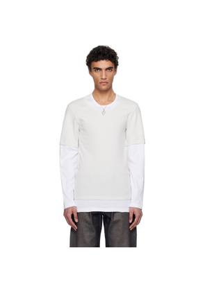 Magliano White & Beige Trauma Superslim T-shirt
