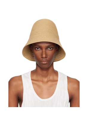 TOTEME Beige Paper Sun Bucket Hat