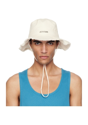 JACQUEMUS Off-White Les Classiques 'The Artichaut' Bucket Hat