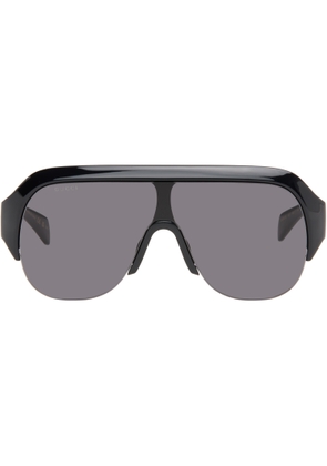 Gucci Black Shield Sunglasses