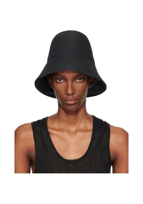 TOTEME Black Paper Sun Bucket Hat