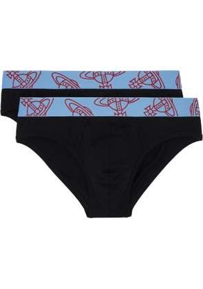 Vivienne Westwood Two-Pack Black Slip Band Briefs