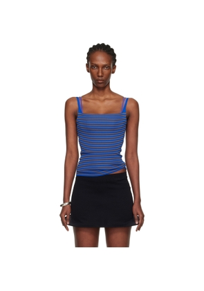 Gimaguas Blue & Brown Camu Tank Top