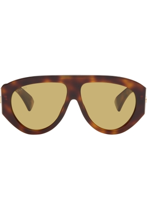 Gucci Brown Mask Frame Sunglasses