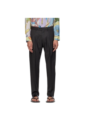 Paul Smith Brown Pleated Trousers