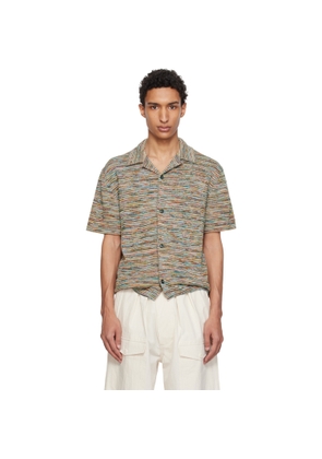 Paul Smith Multicolor 'Signature Stripe' Knitted Cotton Shirt