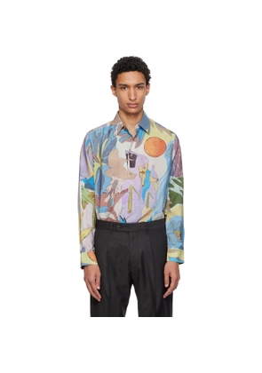 Paul Smith Multicolor 'River Collage' Viscose-Blend Shirt