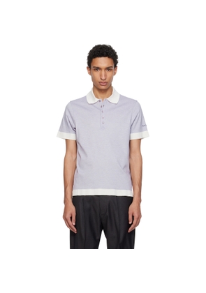 Paul Smith Purple Lyocell-Blend Contrast Trim Polo