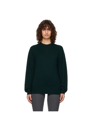TOTEME Green Classic Cashmere Crew Knit Sweater