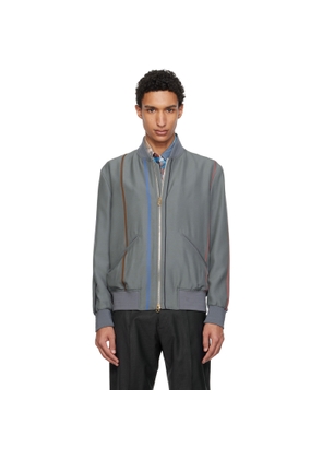 Paul Smith Purple Regular Fit Bomber Jacket