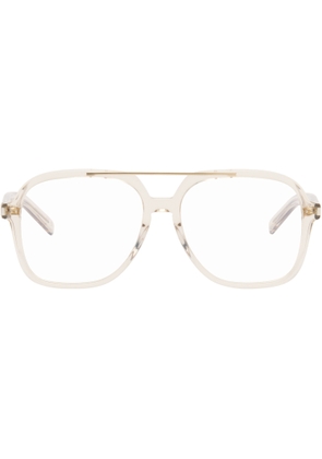 Saint Laurent Beige SL 545 Corner Angle Optical Frame Glasses