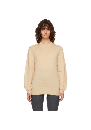 TOTEME Beige Classic Cashmere Crew Knit Sweater