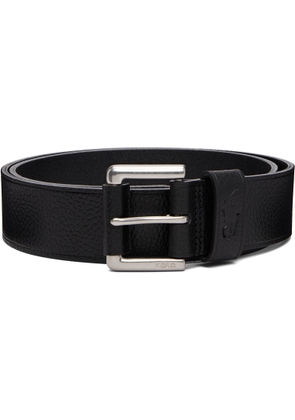 Polo Ralph Lauren Black Pebbled Leather Belt