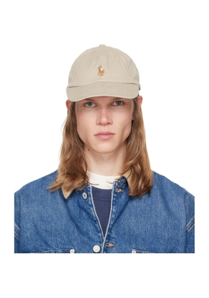 Polo Ralph Lauren Khaki Stretch-Cotton Twill Ball Cap