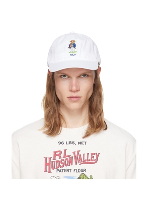 Polo Ralph Lauren White Polo Bear Twill Ball Cap