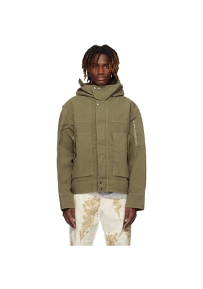 Dries Van Noten Khaki Flap Pocket Jacket