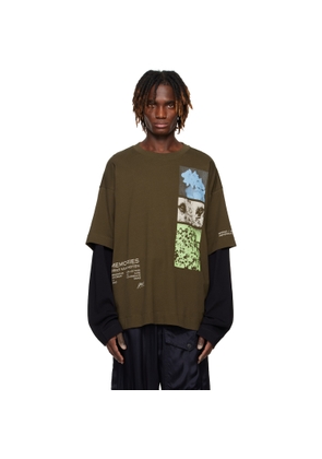 Dries Van Noten Khaki Long Sleeve Show T-shirt