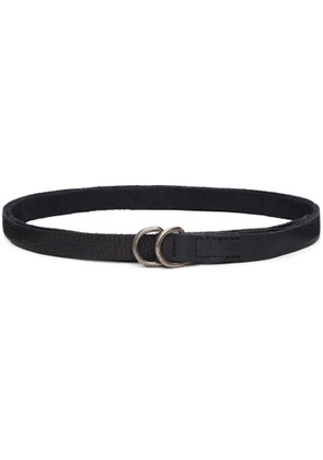 Guidi Black Leather Belt