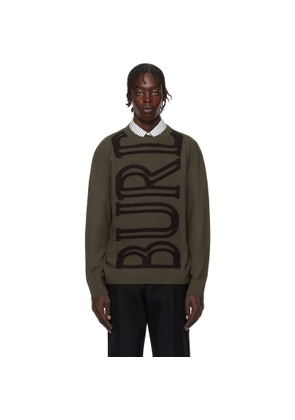 Burberry Brown Logo Wool Sweater