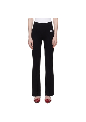 Kenzo Black Kenzo Paris 'Boke Flower 2.0' Embroidered Flare Trousers
