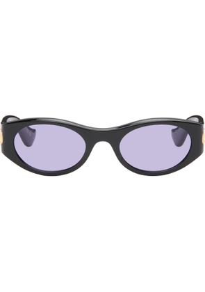 Valentino Black Vain Light V Logo Sunglasses