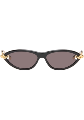 Bottega Veneta Black Knot Cat Eye Sunglasses