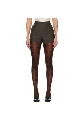 Vivienne Westwood Khaki Elle Button Shorts