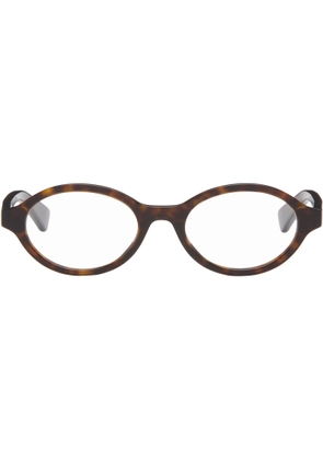 Bottega Veneta Brown Oval Glasses