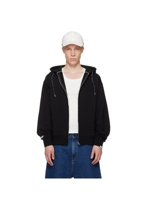 AAPE by A Bathing Ape Black Moonface Zip-Up Hoodie