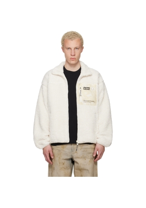 AAPE by A Bathing Ape Off-White 'AAPENOW' Moonface Zip-Up Sweater