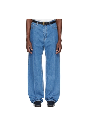 Valentino Blue Creased Jeans