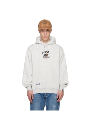 AAPE by A Bathing Ape Gray 'AAPER' Hoodie