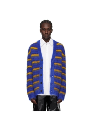 Marni Blue Iconic Stripes Cardigan