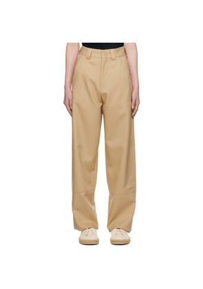 ZEGNA Beige Workwear Trousers
