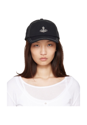 Vivienne Westwood Black Edgewear Cotton Cap