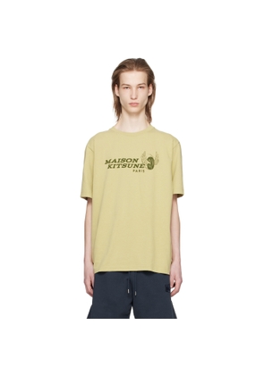 Maison Kitsuné Khaki Racing Wheels T-Shirt